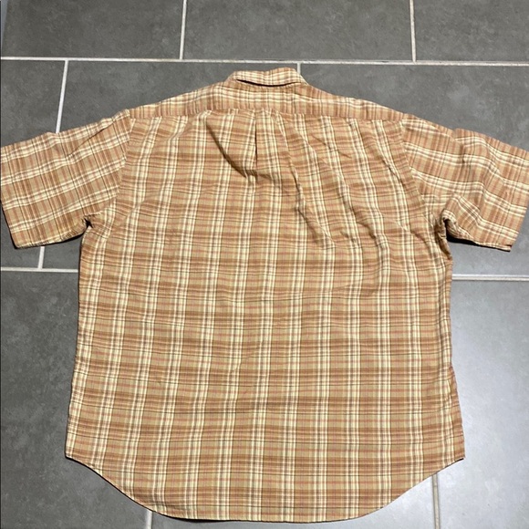Vintage Ralph Lauren Beige Plaid Men's Shirt. Size Large - Picture 4 of 6